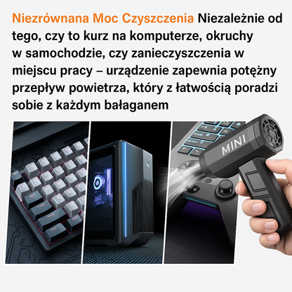 Dmuchawa elektryczna do czyszczenia auta, domu i elektroniki